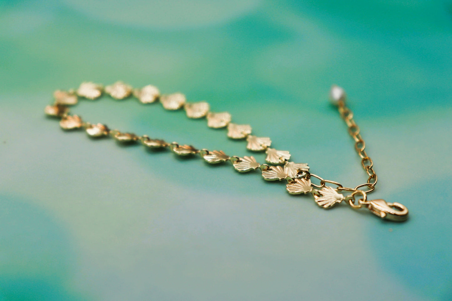 צמיד צדפים זהב מלודי Princess K Jewelry